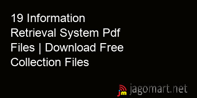 picture 19 Information Retrieval System Pdf Files | Download Free Collection Files