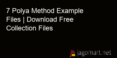 picture 7 Polya Method Example Files | Download Free Collection Files