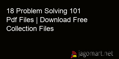 picture 18 Problem Solving 101 Pdf Files | Download Free Collection Files