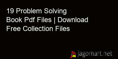 picture 19 Problem Solving Book Pdf Files | Download Free Collection Files