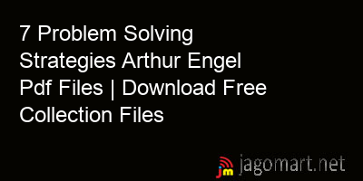 picture 7 Problem Solving Strategies Arthur Engel Pdf Files | Download Free Collection Files