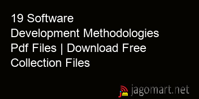 picture 19 Software Development Methodologies Pdf Files | Download Free Collection Files