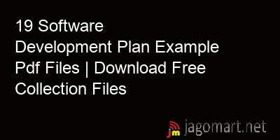 picture 19 Software Development Plan Example Pdf Files | Download Free Collection Files