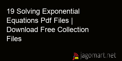 picture 19 Solving Exponential Equations Pdf Files | Download Free Collection Files