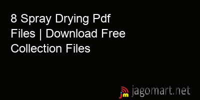 picture 8 Spray Drying Pdf Files | Download Free Collection Files