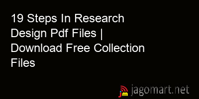 picture 19 Steps In Research Design Pdf Files | Download Free Collection Files
