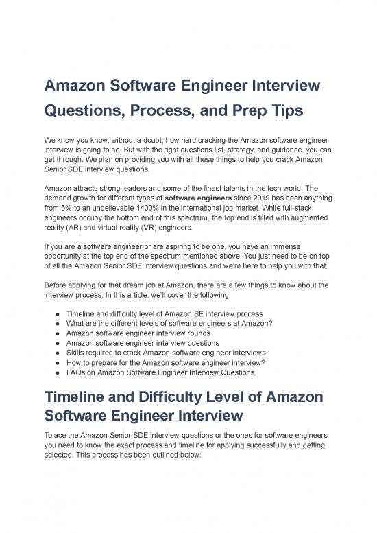 picture Software Engineer Pdf 184908 | 61b0e987ac8c6b47d6845215 Amazon Software Engineer Interview Questions
