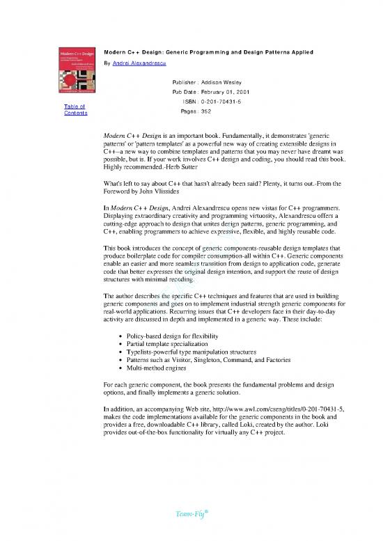 picture Programming Pdf 182932 | Addison Wesley   Modern C   Desig Generic Programming And Design Patterns Applied