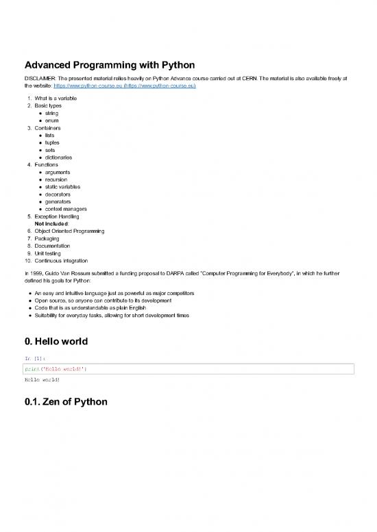 picture Python Pdf 183273 | Advanced Programming With Python