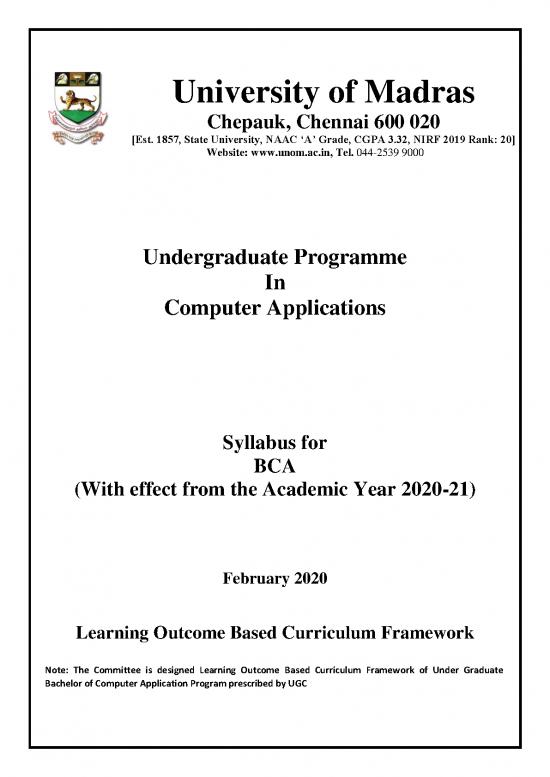 picture1_Computer Science Curriculum Pdf 184212 | Bca New Syllabus