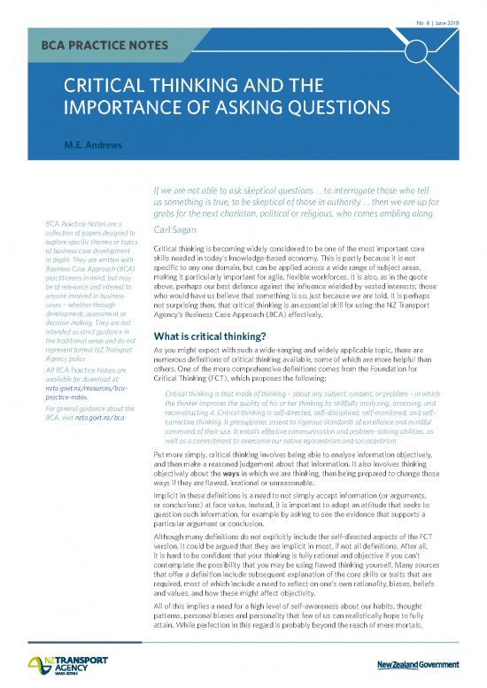 picture Bca Notes Pdf 185301 | Bca Practice Notes 4 Critical Thinking And The Importance Of Asking Questions