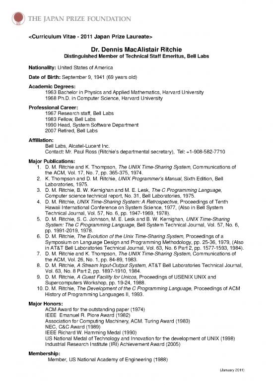 picture_Programming Pdf 184392 | Citation Cv Drritchie E