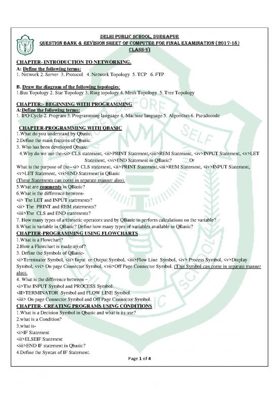 picture_Programming Pdf 185183 | Class Vi Qb Computer Final Exam 17 18