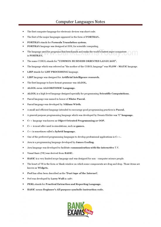 picture Programming Pdf 183461 | Computer Languages