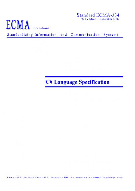 picture_Ecma 334 2nd Edition December 2002