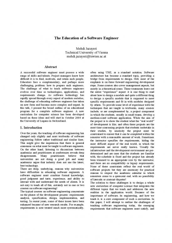 picture Software Engineer Pdf 183681 | Educationofsease