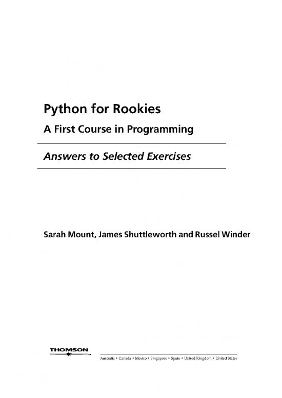 picture Python Pdf 182838 | Exercise