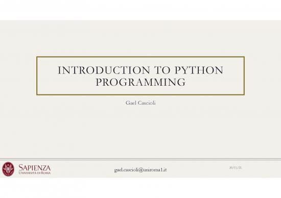 picture1_Python Pdf 184653 | G Cascioli Introduction To Python Programming