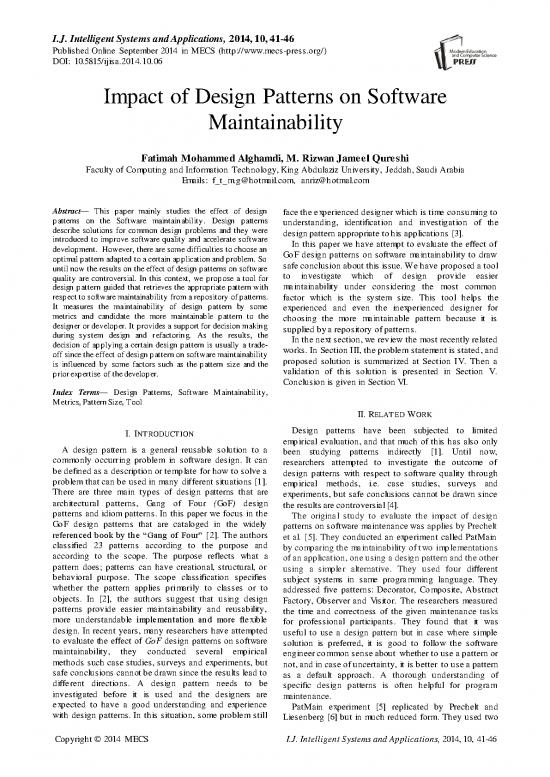 picture1_Design Patterns Pdf 184443 | Ijisa V6 N10 6
