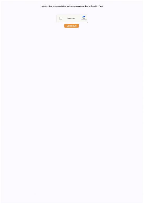 picture Python Pdf 185037 | Introduction To Computation And Programming Using Python 2017