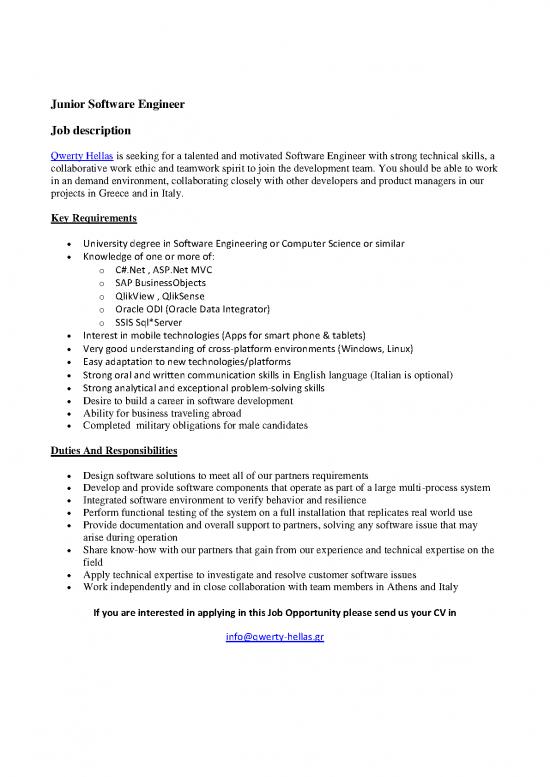 picture1_Software Engineer Pdf 183378 | Junior Software Engineer