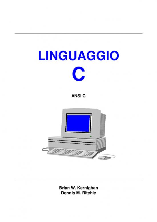 picture1_Kernighan And Ritchie 184537 | Linguaggioc R&k Italiano