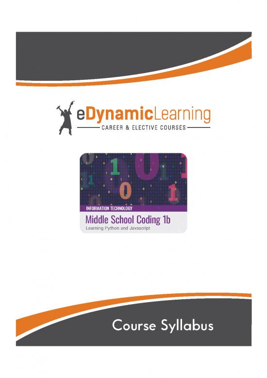 picture1_Python Pdf 183617 | Middle School Coding 1b Syllabus With Scope