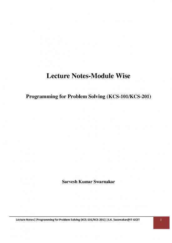 picture1_Programming Pdf 184745 | Notes Module Wise Kcs101 Kcs201
