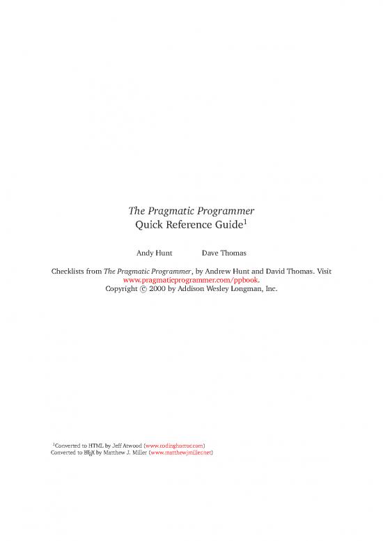 picture1_The Pragmatic Programmer Pdf 182929 | Pp Checklists