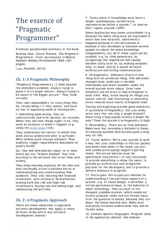 picture The Pragmatic Programmer Pdf 182891 | Pragmatic Programmer Summary