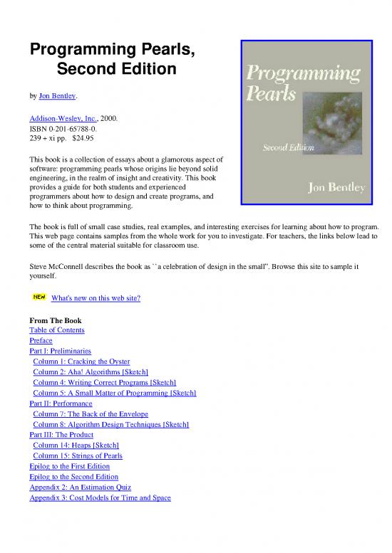 picture Programming Pdf 184155 | Programmingpearls2nd