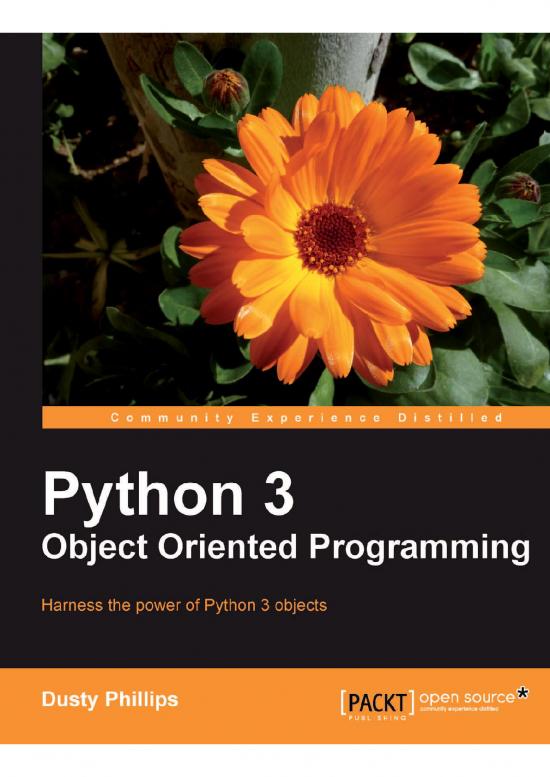 picture Python Pdf 184725 | Python 3 Object Oriented Programming Dusty Phillips 2010