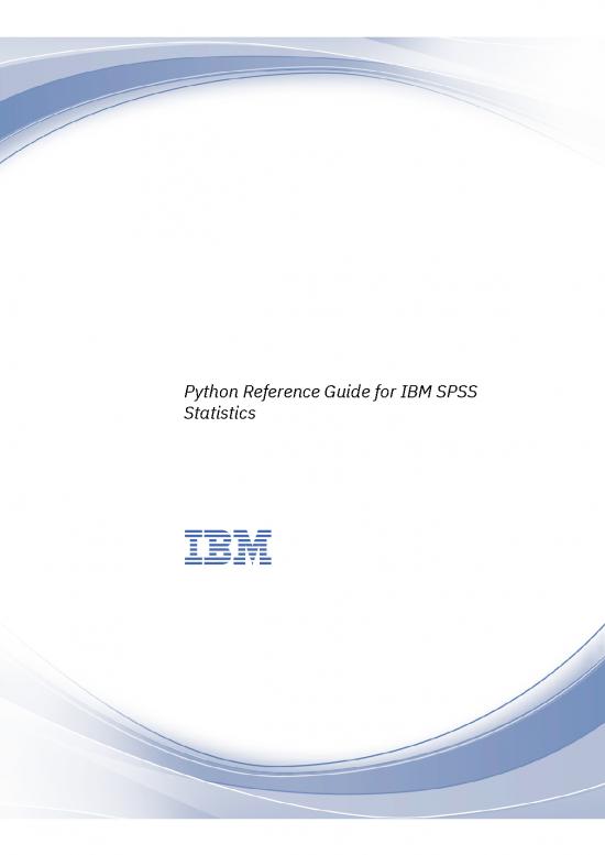 picture_Python Pdf 184360 | Python Reference Guide For Ibm Spss Statistics