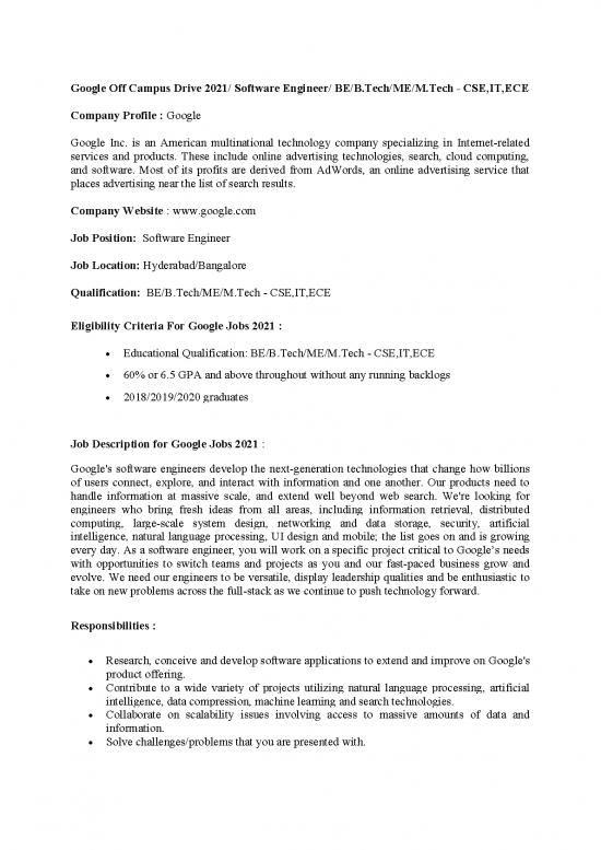 picture Software Engineer Pdf 183399 | Software Engineer Google