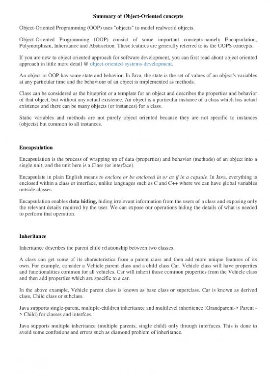 picture1_Programming Pdf 183196 | Summary Of Object Oriented Concepts