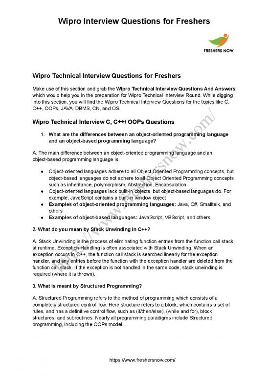picture_Programming Pdf 184903 | Wipro Interview Q A For Freshers
