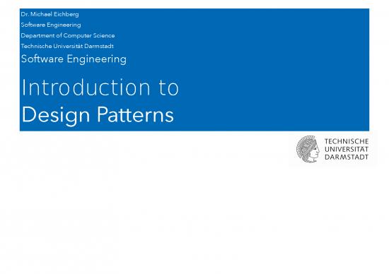 picture Design Patterns Pdf 183445 | Ws15 Se 14 Design Patterns Introduction