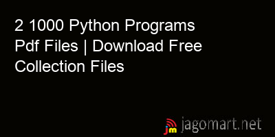 picture 2 1000 Python Programs Pdf Files | Download Free Collection Files