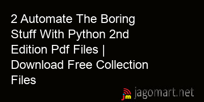 picture 2 Automate The Boring Stuff With Python 2nd Edition Pdf Files | Download Free Collection Files