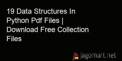picture 19 Data Structures In Python Pdf Files | Download Free Collection Files
