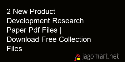 picture 2 New Product Development Research Paper Pdf Files | Download Free Collection Files