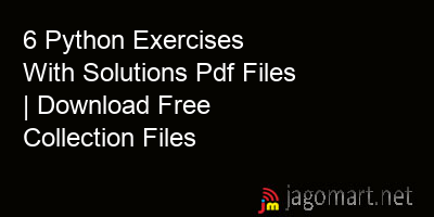 picture 6 Python Exercises With Solutions Pdf Files | Download Free Collection Files