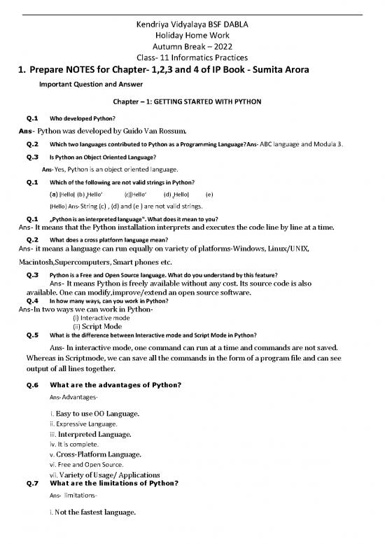 picture Python Pdf 186092 | 11 Ip Holiday Home Work