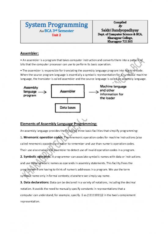 picture_Programming Pdf 185914 | 23554study Materials For Bca 3rd Semester System Programming2