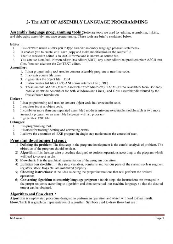 picture Assembly Language Programming Examples Pdf 187211 | 2 The Art Of Assembly Language Programming