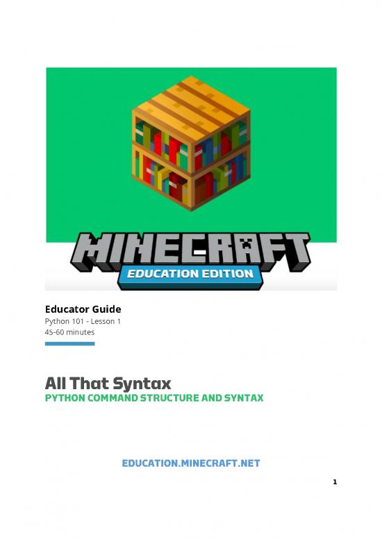 picture Python Pdf 185527 | 4222446292151376 Python 101 Lesson 1 All That Syntax Edu Guide (1)
