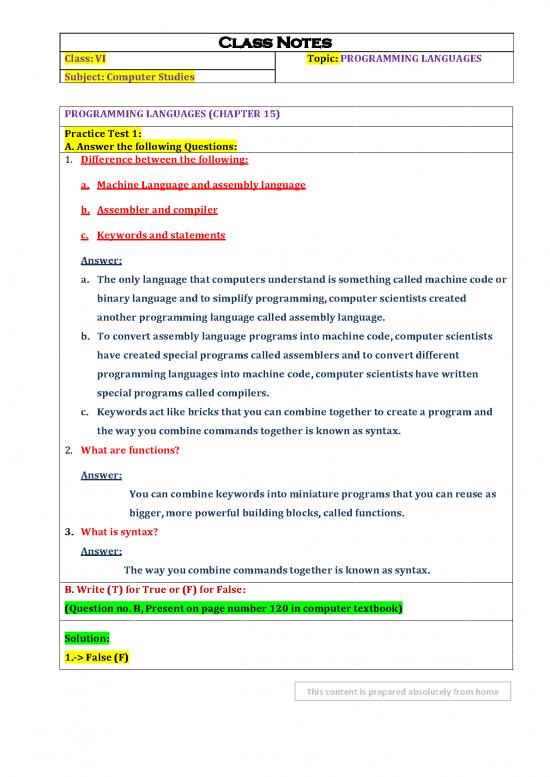 picture Computer Languages Pdf 186663 | 6 Computer