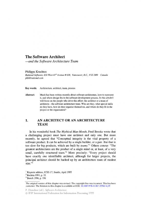 picture Software Architecture Pdf 185474 | 978 0 387 35563 4 33