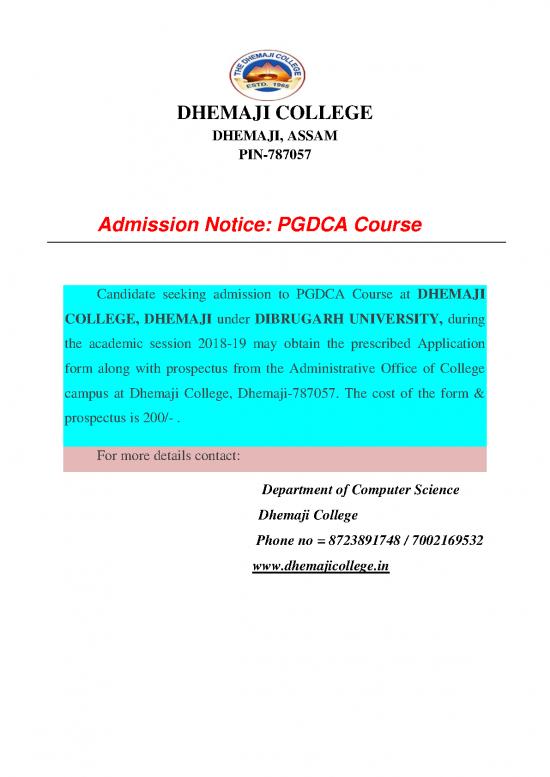 picture Pgdca Course Pdf 187768 | Admission Pgdca