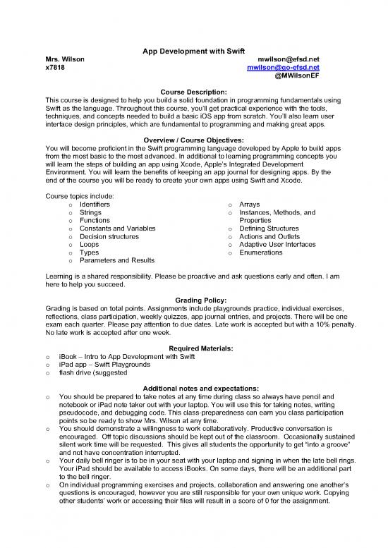 picture Programming Pdf 186068 | App Development With Swift Syllabus